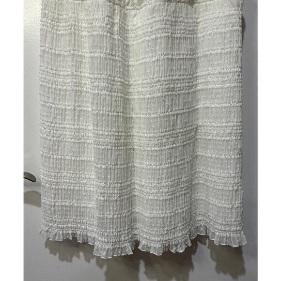 Lost + Wander Calla Lily White Tiered Midi Dress Sz Medium NWT Feminine Romantic - Picture 7 of 14